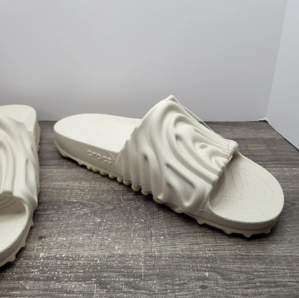 Salehe Bembury x Crocs The Pollex Slide Size 13 Mens Cream Recovery Sandals New